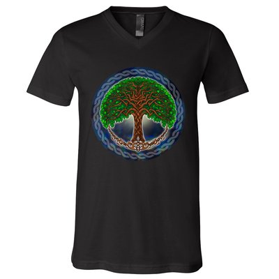 Celtic Tree Of Life V-Neck T-Shirt