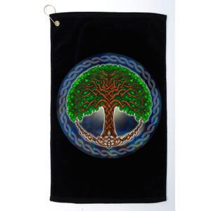 Celtic Tree Of Life Platinum Collection Golf Towel