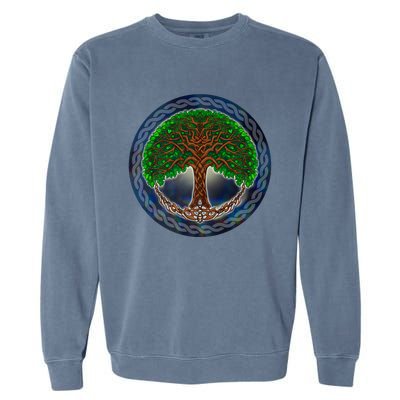 Celtic Tree Of Life Garment-Dyed Sweatshirt