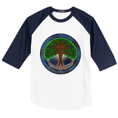 Celtic Tree Of Life Baseball Sleeve Shirt