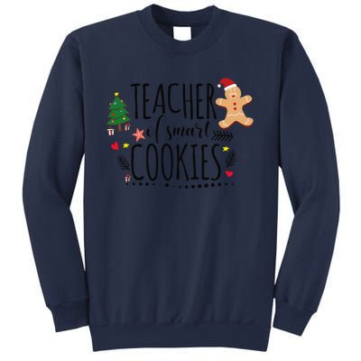 Christmas Teacher Of Smart Cookies Cute Gingerbread Funny Sweatshirt