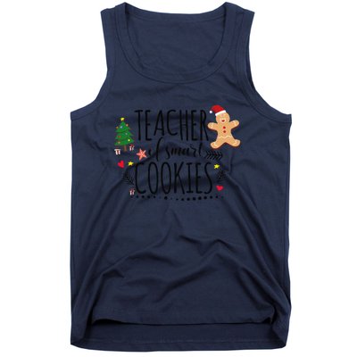 Christmas Teacher Of Smart Cookies Cute Gingerbread Funny Tank Top