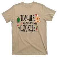 Christmas Teacher Of Smart Cookies Cute Gingerbread Funny T-Shirt