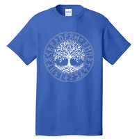 Celtic Tree Of Life Runes Viking Yggdrasil Nordic Symbol Gift Tall T-Shirt