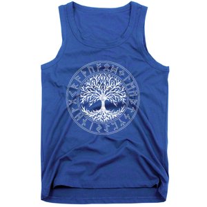 Celtic Tree Of Life Runes Viking Yggdrasil Nordic Symbol Gift Tank Top