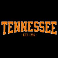 Classic Tn Orange Print Retro Varsity Tennessee Baby Bodysuit