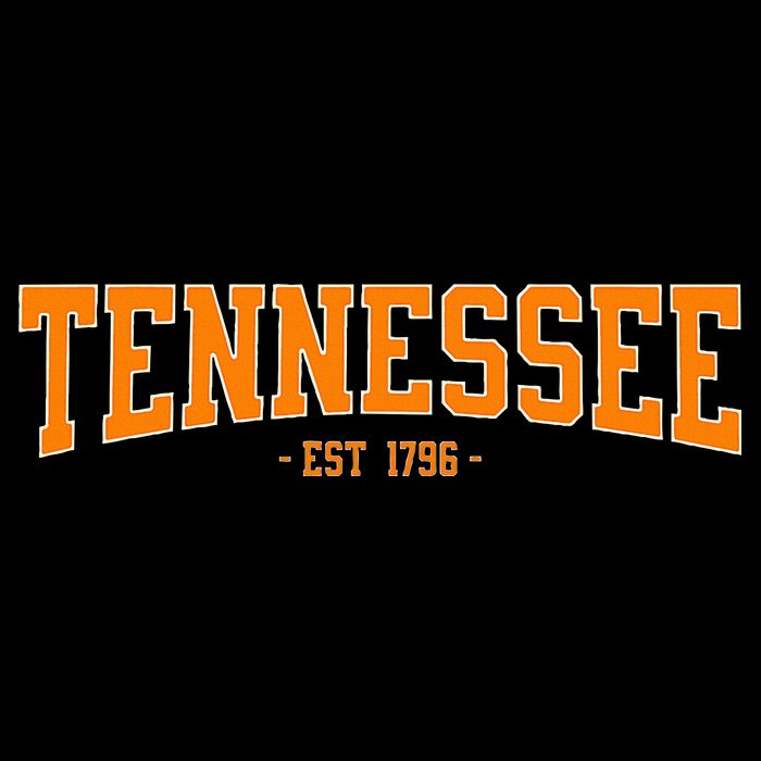 Classic Tn Orange Print Retro Varsity Tennessee Baby Bodysuit