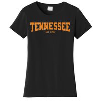 Classic Tn Orange Print Retro Varsity Tennessee Women's T-Shirt