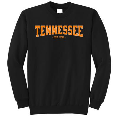 Classic Tn Orange Print Retro Varsity Vintage Tennessee Sweatshirt