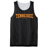 Classic Tn Orange Print Retro Varsity Vintage Tennessee Mesh Reversible Basketball Jersey Tank