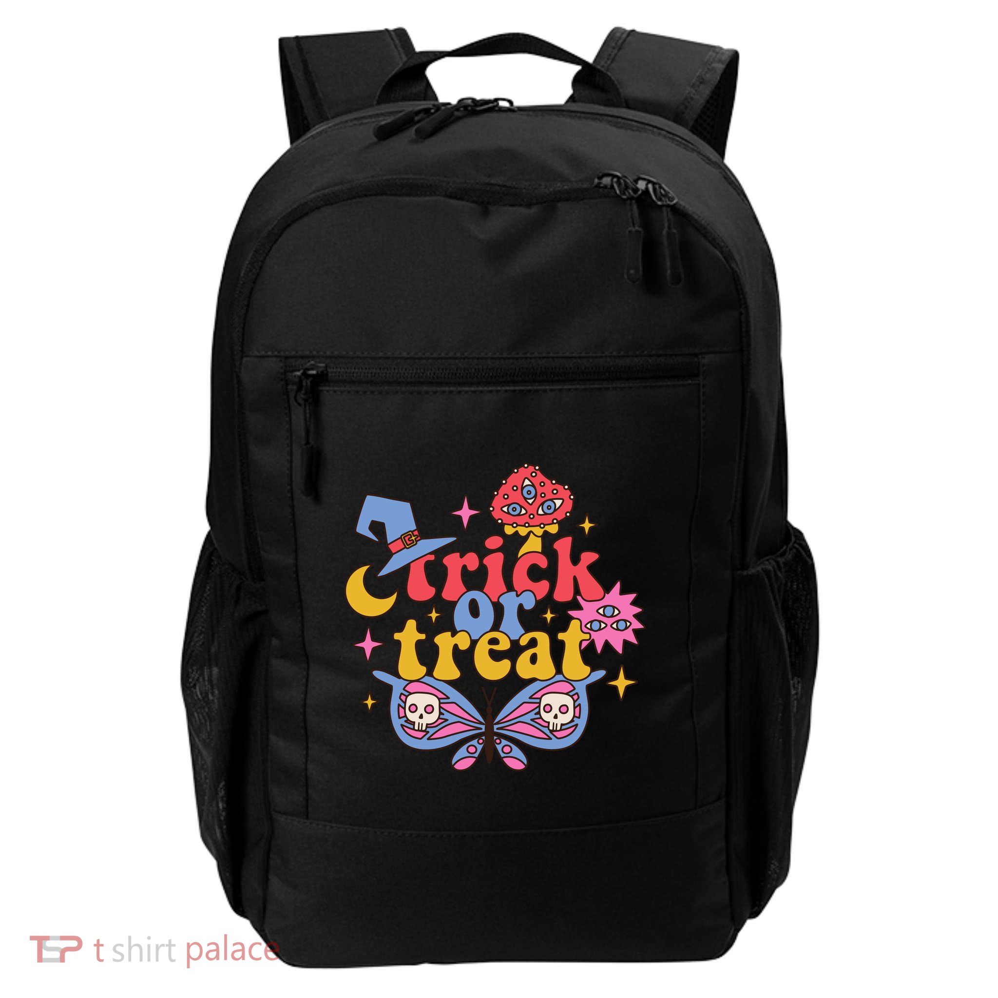 Cute Trick Or Treat Moon Night Butterfly Halloween Backpack
