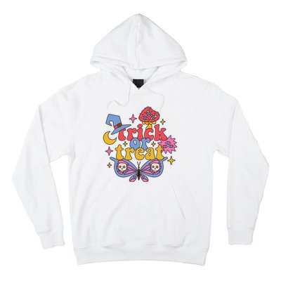 Cute Trick Or Treat Moon Night Butterfly Halloween Hoodie