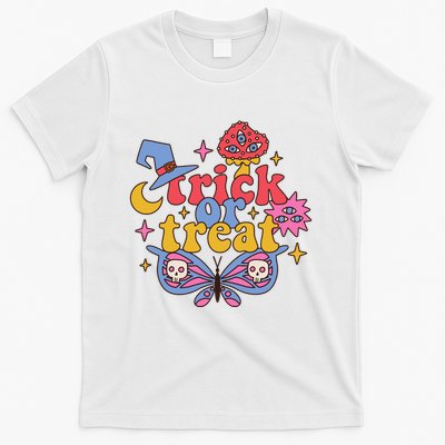 Cute Trick Or Treat Moon Night Butterfly Halloween T-Shirt