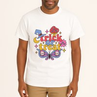 Cute Trick Or Treat Moon Night Butterfly Halloween Tall T-Shirt