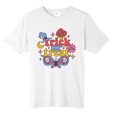 Cute Trick Or Treat Moon Night Butterfly Halloween Tall Fusion ChromaSoft Performance T-Shirt