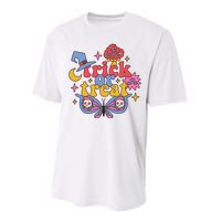 Cute Trick Or Treat Moon Night Butterfly Halloween Performance Sprint T-Shirt