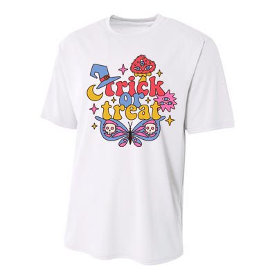 Cute Trick Or Treat Moon Night Butterfly Halloween Performance Sprint T-Shirt