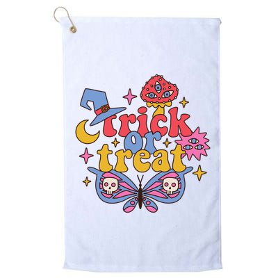 Cute Trick Or Treat Moon Night Butterfly Halloween Golf Towel