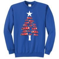 Christmas Tree Out Of Fire Trucks Christmas Boy Kids Sweatshirt