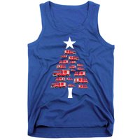 Christmas Tree Out Of Fire Trucks Christmas Boy Kids Tank Top