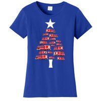 Christmas Tree Out Of Fire Trucks Christmas Boy Kids Women's T-Shirt