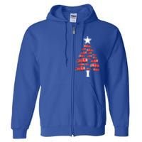 Christmas Tree Out Of Fire Trucks Christmas Boy Kids Full Zip Hoodie