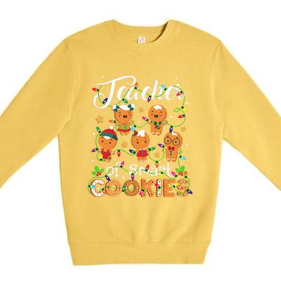 Christmas Teacher Of Smart Cookies Gingerbread Xmas Teacher Premium Crewneck Sweatshirt