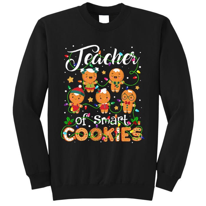 Christmas Teacher Of Smart Cookies Gingerbread Xmas Teacher Sweatshirt