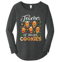 Christmas Teacher Of Smart Cookies Gingerbread Xmas Teacher Women's Perfect Tri Tunic Long Sleeve Shirt