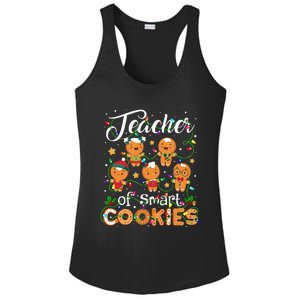 Christmas Teacher Of Smart Cookies Gingerbread Xmas Teacher Ladies PosiCharge Competitor Racerback Tank