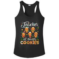 Christmas Teacher Of Smart Cookies Gingerbread Xmas Teacher Ladies PosiCharge Competitor Racerback Tank