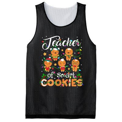 Christmas Teacher Of Smart Cookies Gingerbread Xmas Teacher Mesh Reversible Basketball Jersey Tank