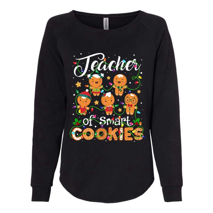 Christmas Teacher Of Smart Cookies Gingerbread Xmas Teacher Womens California Wash Sweatshirt