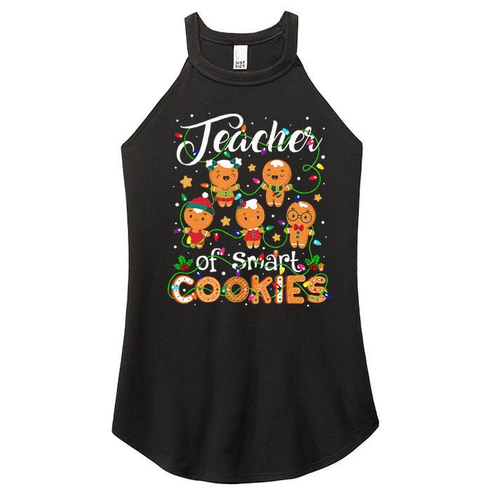 Christmas Teacher Of Smart Cookies Gingerbread Xmas Teacher Women's Perfect Tri Rocker Tank