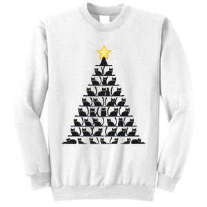 Christmas Tree Of Cats Unique Holiday Design Sweatshirt