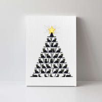 Christmas Tree Of Cats Unique Holiday Design Canvas