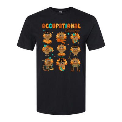 Cute Turkey Occupational Therapy Ot Therapist Thanksgiving Softstyle® CVC T-Shirt