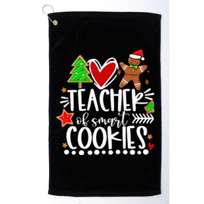 Christmas Teacher Of Smart Cookies Funny Cute Gingerbread  Platinum Collection Golf Towel