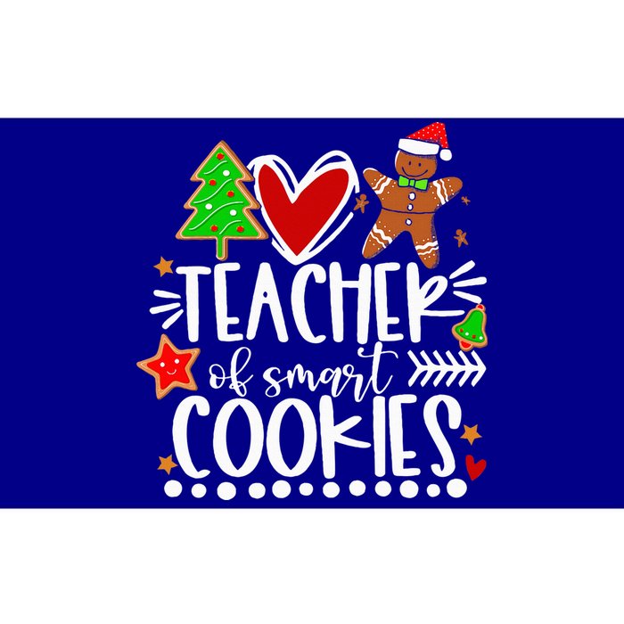 Christmas Teacher Of Smart Cookies Funny Cute Gingerbread  Bumper Sticker