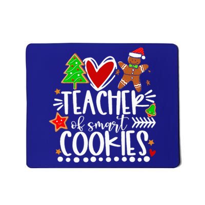 Christmas Teacher Of Smart Cookies Funny Cute Gingerbread  Mousepad