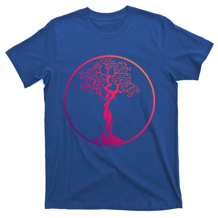 Circle Tree Of Life Yoga Funny Gift T-Shirt