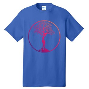 Circle Tree Of Life Yoga Funny Gift Tall T-Shirt