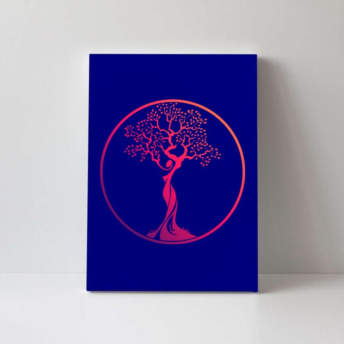 Circle Tree Of Life Yoga Funny Gift Canvas