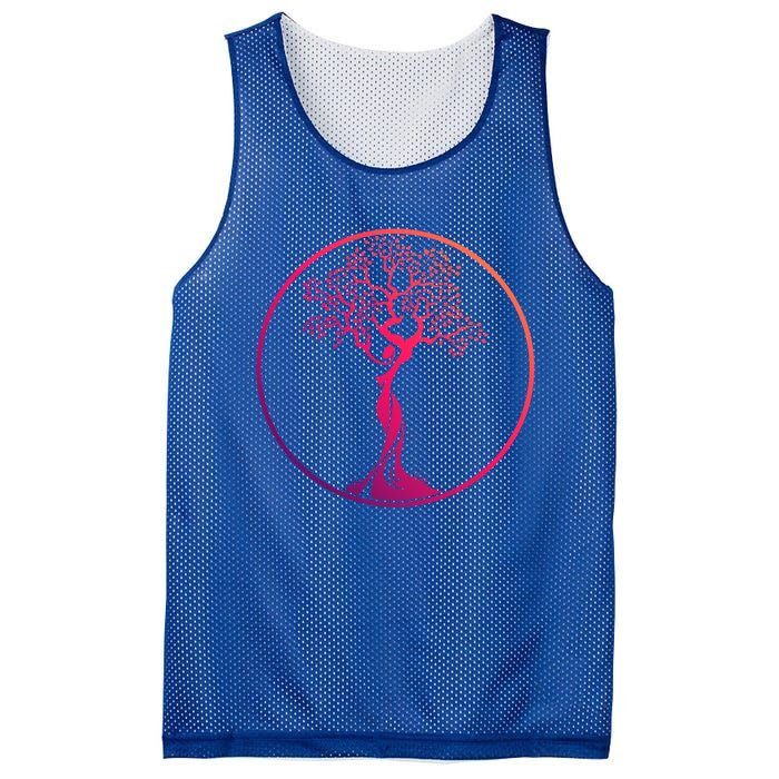 Circle Tree Of Life Yoga Funny Gift Mesh Reversible Basketball Jersey Tank