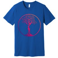 Circle Tree Of Life Yoga Funny Gift Premium T-Shirt