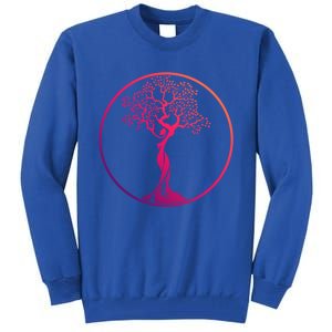 Circle Tree Of Life Yoga Funny Gift Tall Sweatshirt