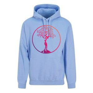 Circle Tree Of Life Yoga Funny Gift Unisex Surf Hoodie