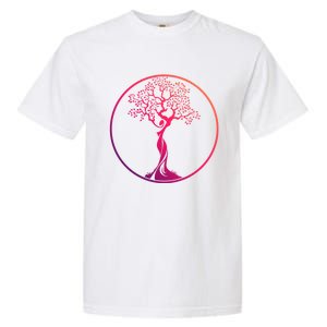 Circle Tree Of Life Yoga Funny Gift Garment-Dyed Heavyweight T-Shirt