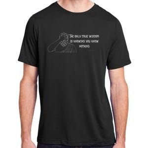 Commentary The Only Wisdom Is Knowing You Know Adult ChromaSoft Performance T-Shirt