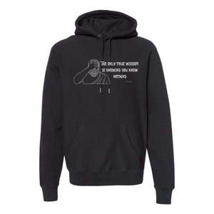 Commentary The Only Wisdom Is Knowing You Know Premium Hoodie